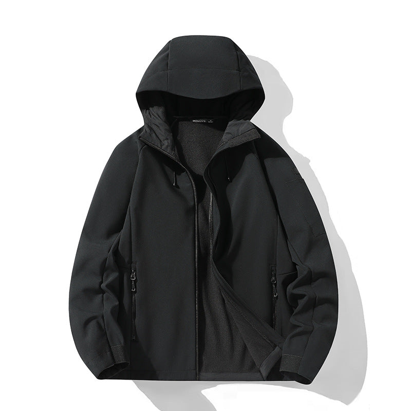 Damen Softshelljacke mit Kapuze und Fleece-Innenfutter, winddicht wasserabweisend Nord Taschen