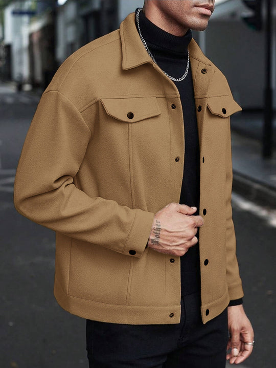 Herren moderne Freizeitjacke im lässigen Schnitt