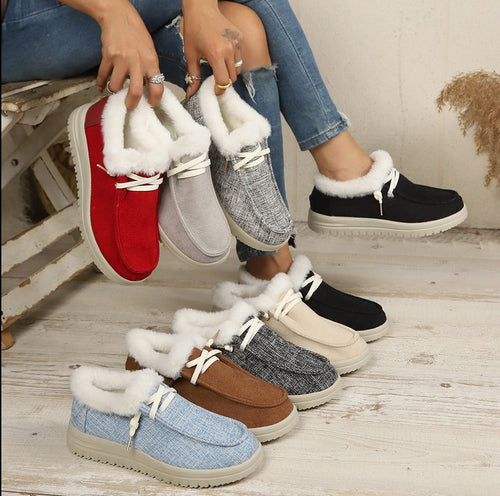 Damen Gefütterte Slip-On-Pantoletten mit Teddyfutter und profilierter Plateau-Sohle Nord Taschen