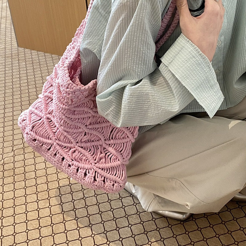 Damen Häkel Schultertasche Nord Taschen