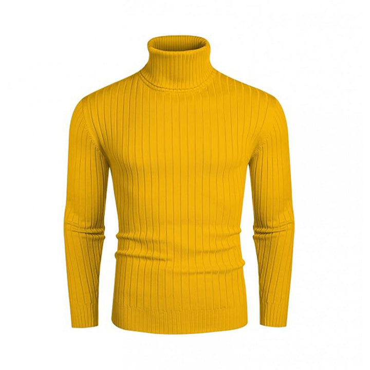 Herren gerippter Rollkragenpullover aus Feinstrick mit taillierter Silhouette Nord Taschen