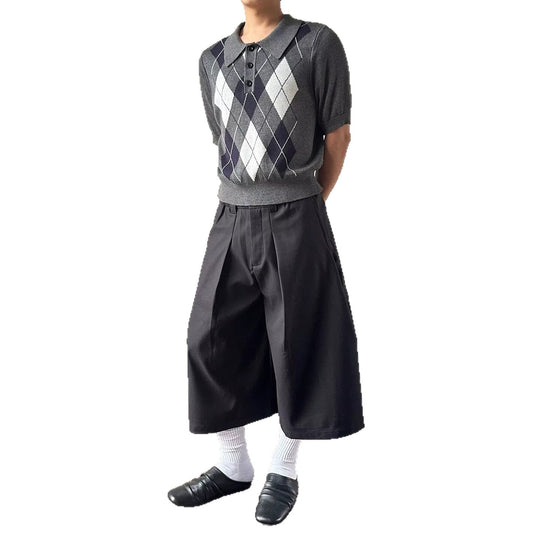Herren modische Strick-Polo mit Grafiken Nord Taschen