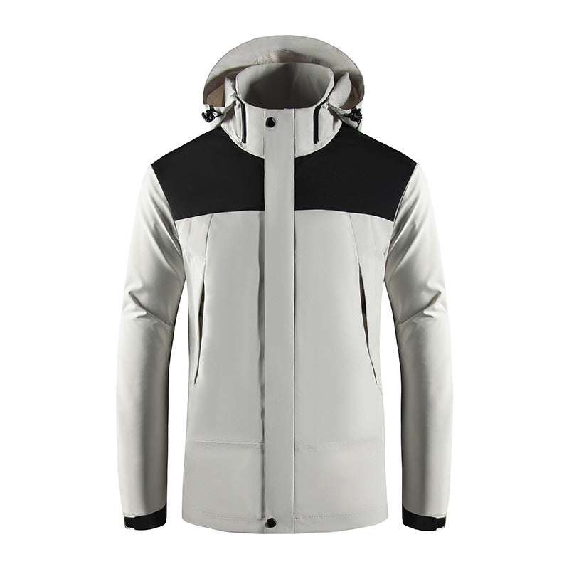 Herren Wind- und Wasserabweisende Softshelljacke mit Kapuze und verdecktem Reißverschluss Nord Taschen