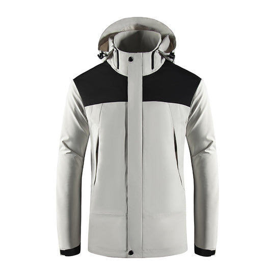 Herren Wind- und Wasserabweisende Softshelljacke mit Kapuze und verdecktem Reißverschluss Nord Taschen