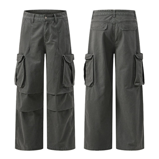Herren Baggy-Cargohose mit extra weitem Bein, tiefem Schritt und großen Klappentaschen Nord Taschen