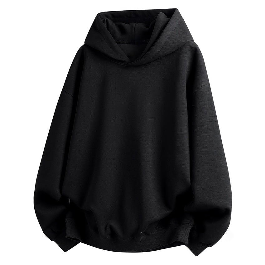 Damen Oversize Kapuzenpullover aus weichem Baumwollmix mit geripptem Saum und Raglanärmeln Nord Taschen