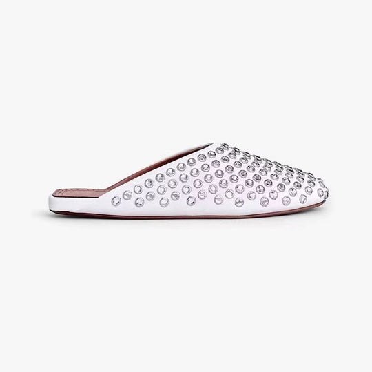 Damen  veredelte Mary‑Jane Ballerina mit Strassbesatz und verstellbarer Metallschnalle Nord Taschen