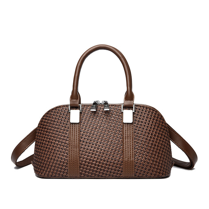 Damen modische Handtasche mit geflochtenem Design und verstellbarem Schulterriemen Nord Taschen