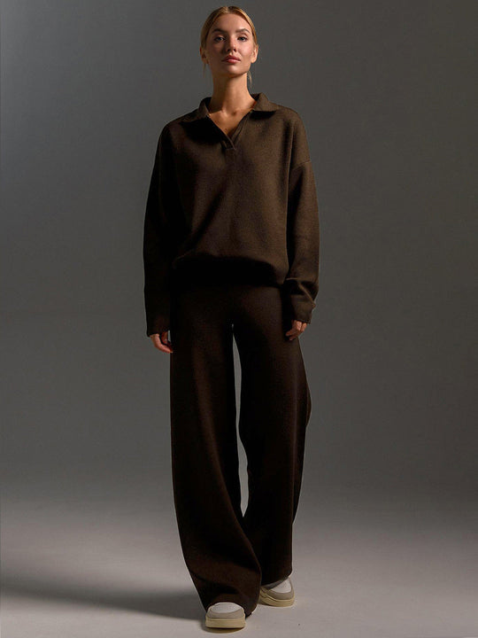 Lounge Satz mit Weiten Hose und Poloshirt - Vittorelli