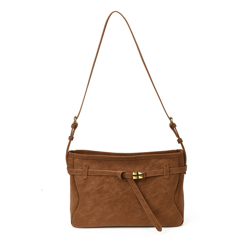 Damen Schultertasche mit elegantem Schnallenverschluss und weichem Material Nord Taschen