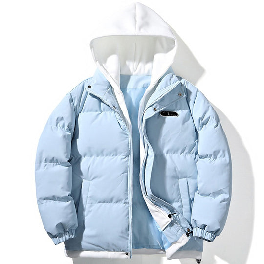 Damen Gepolsterte Oversize-Steppjacke mit Kapuze, Kordelzug & elastischen Bündchen Nord Taschen
