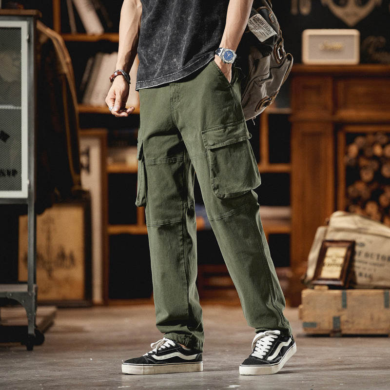 Herren Cargo-Hose im Utility-Look mit Knieabnähern und großen Klappentaschen Nord Taschen