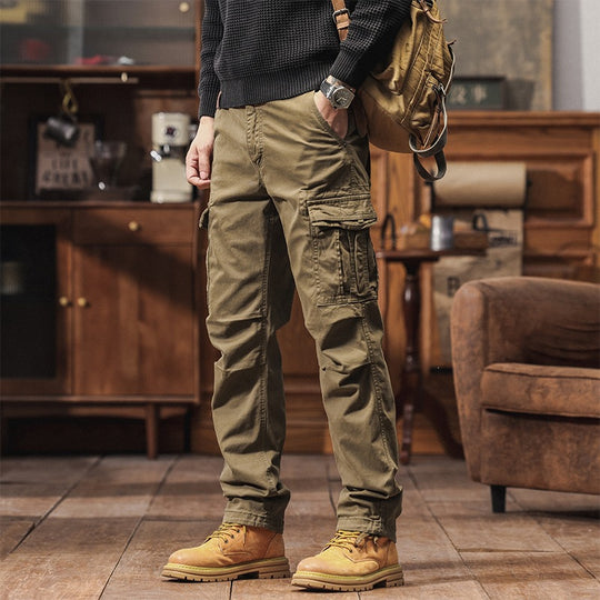Herren Tapered Utility‑Cargo‑Hose mit Mehrfachtaschen und verstärkten Kniepartien Nord Taschen