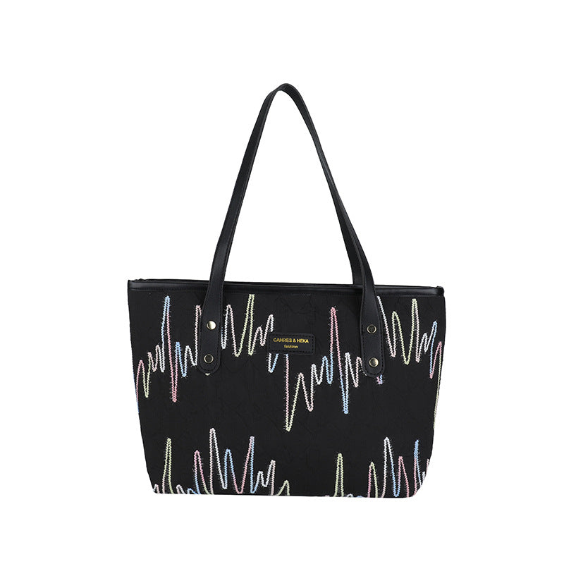 Damen Tragetasche mit modernem grafischen Design Nord Taschen