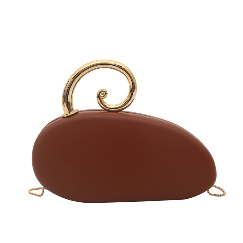 Damen Clutch-Tasche mit elegantem Spiraldetail aus hochwertigem Kunstleder Nord Taschen