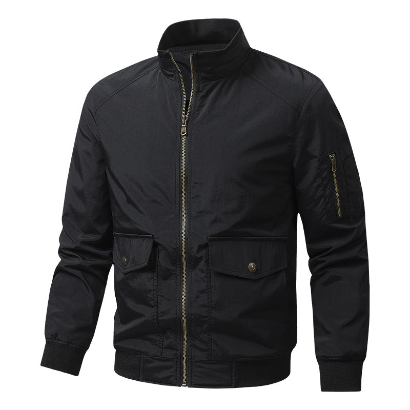 Herren Sportliche Jacke mit hohen Kragen und praktischen Taschen Nord Taschen