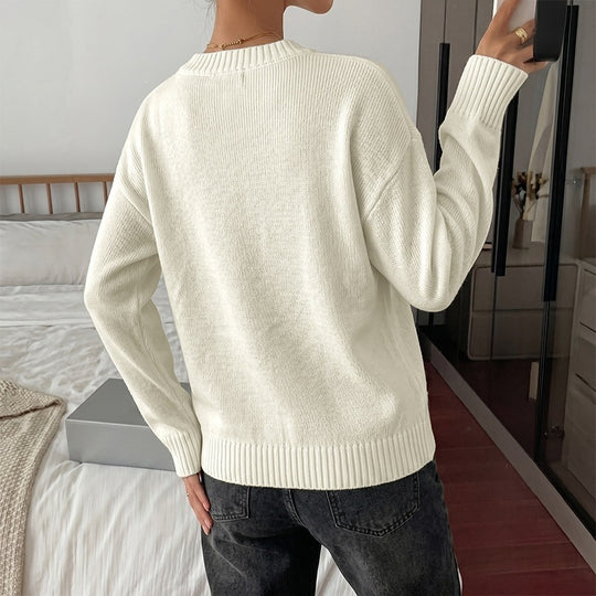 Damen Lässiger Pullover Nord Taschen