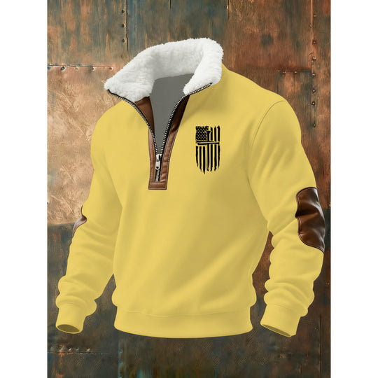 Herren Klassischer Kapuzenpullover mit Fleece-Detail Nord Taschen