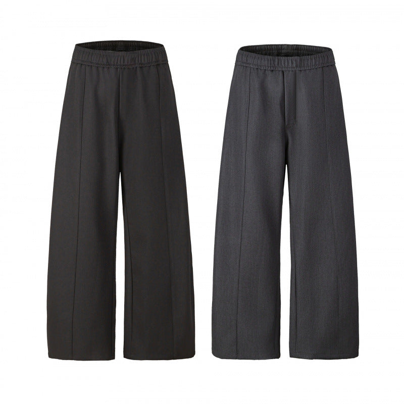 Damen Elegante Culotte-Hose mit weitem Bein, Bügelfalte und elastischem Komfortbund Nord Taschen