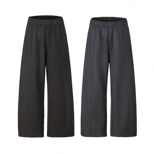 Damen Elegante Culotte-Hose mit weitem Bein, Bügelfalte und elastischem Komfortbund Nord Taschen
