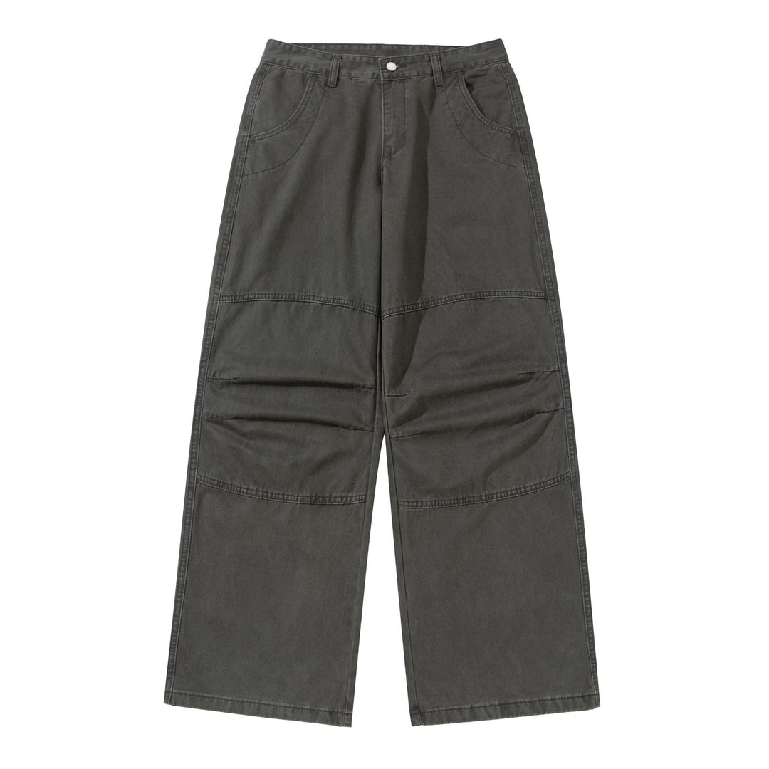 Damen Weite Cropped-Cargohose mit Kniepaneelen und aufgesetzten Taschen Nord Taschen
