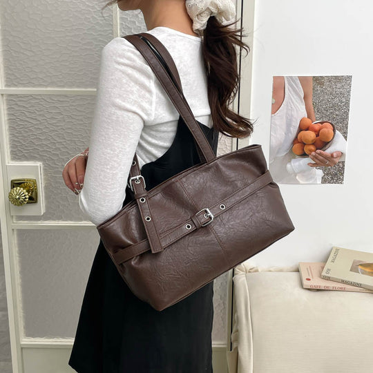 Damen elegante Handtasche mit flexiblem Tragegriff Nord Taschen