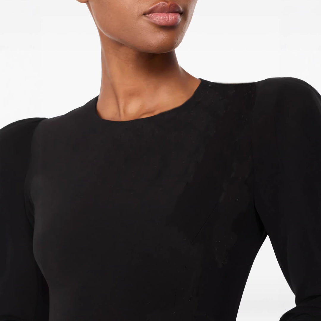 Damen Schlankes Abendkleid mit Cape-Ärmeln und tailliertem Schnitt Nord Taschen