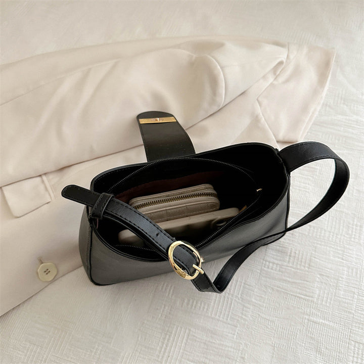 Damen Hobo-Tasche mit edlem Verschluss und flexiblem Schulterriemen Nord Taschen
