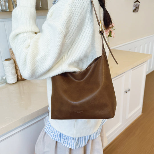 Damen stilvolle Hobo-Tasche aus hochwertigem Leder Nord Taschen