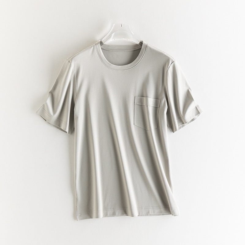 Herren Kurzärmeliges Pocket-T-Shirt aus feinem Modal-Jersey Regular Fit Nord Taschen