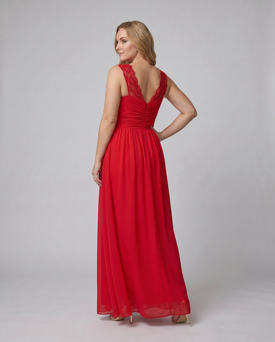 Abendkleid Damen V-Ausschnitt
