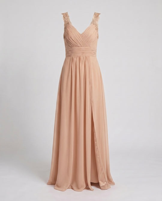 Abendkleid Damen V-Ausschnitt