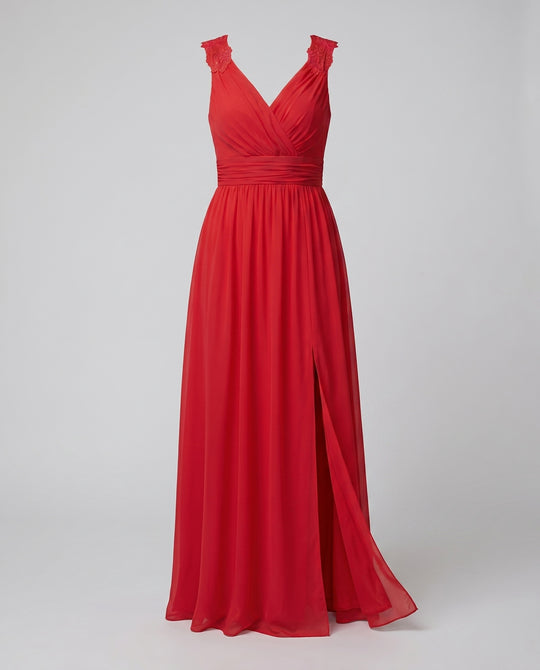 Abendkleid Damen V-Ausschnitt