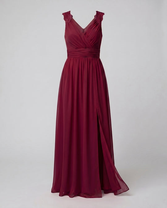 Abendkleid Damen V-Ausschnitt