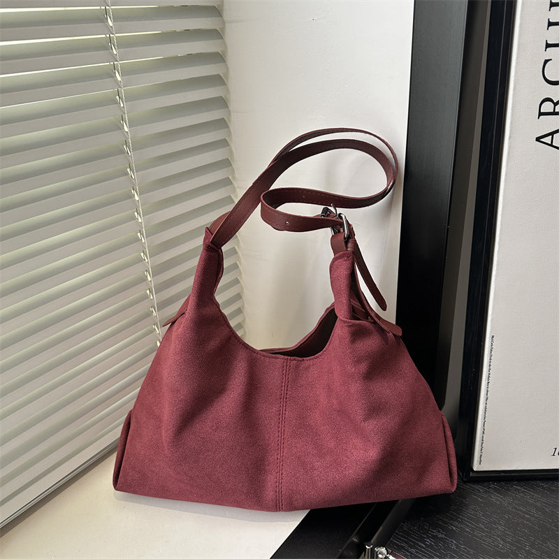 Damen modische Umhängetasche mit weichem Wildleder-Material Nord Taschen