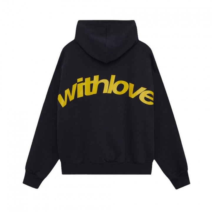 Unisex Oversized Kapuzenpullover mit großem Rückenprint und weichem Fleece Innen Nord Taschen
