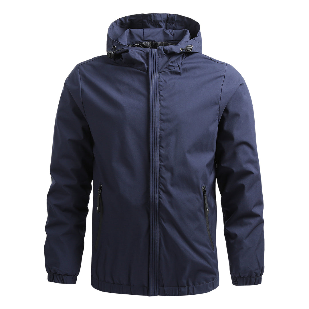 Herren Atmungsaktive Outdoorjacke mit verstellbarem Kragen Nord Taschen