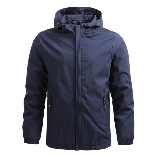 Herren Atmungsaktive Outdoorjacke mit verstellbarem Kragen Nord Taschen