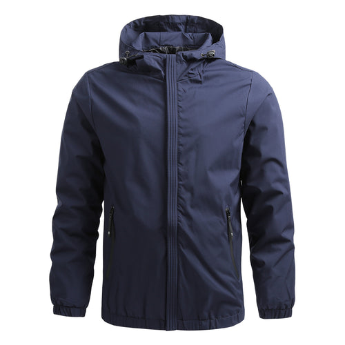 Herren Atmungsaktive Outdoorjacke mit verstellbarem Kragen Nord Taschen