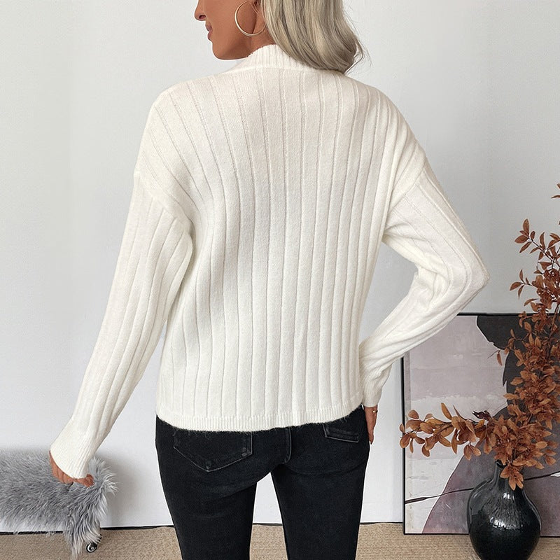 Damen Feinstrick-Cardigan mit Rippenstruktur und herzförmigen Zierknöpfen Nord Taschen