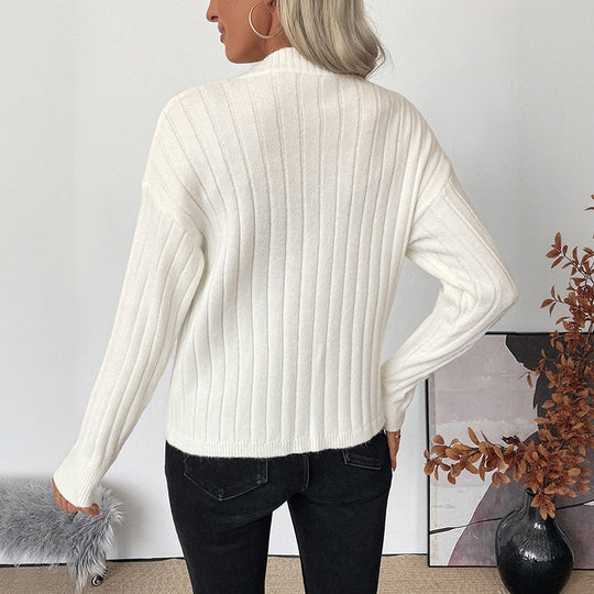 Damen Feinstrick-Cardigan mit Rippenstruktur und herzförmigen Zierknöpfen Nord Taschen