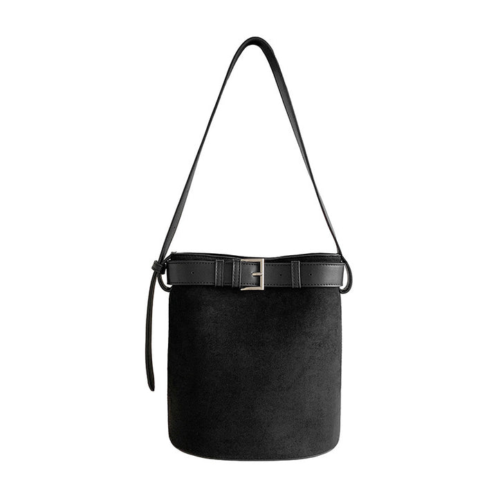 Damen Hobo-Tasche mit luxuriösem Wildleder und verstellbarem Gurt Nord Taschen