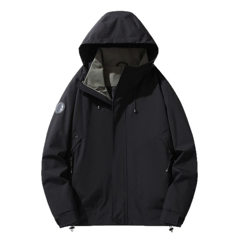 Herren Multifunktionale Softshell-Parka mit verstellbarer Kapuze, wind- und wasserabweisender Membran Nord Taschen