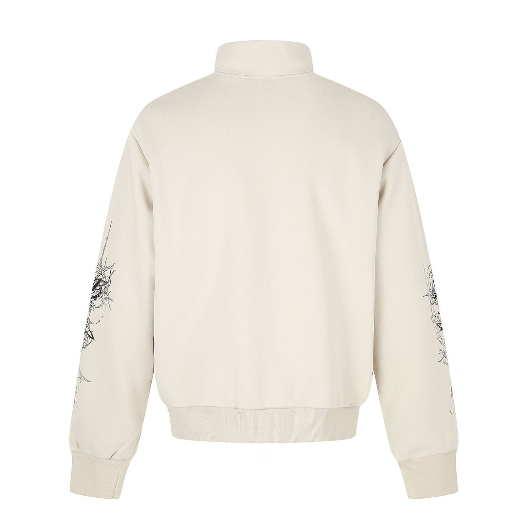Damen Oversize-Sweatjacke mit Stehkragen und Leoparden-Print Nord Taschen