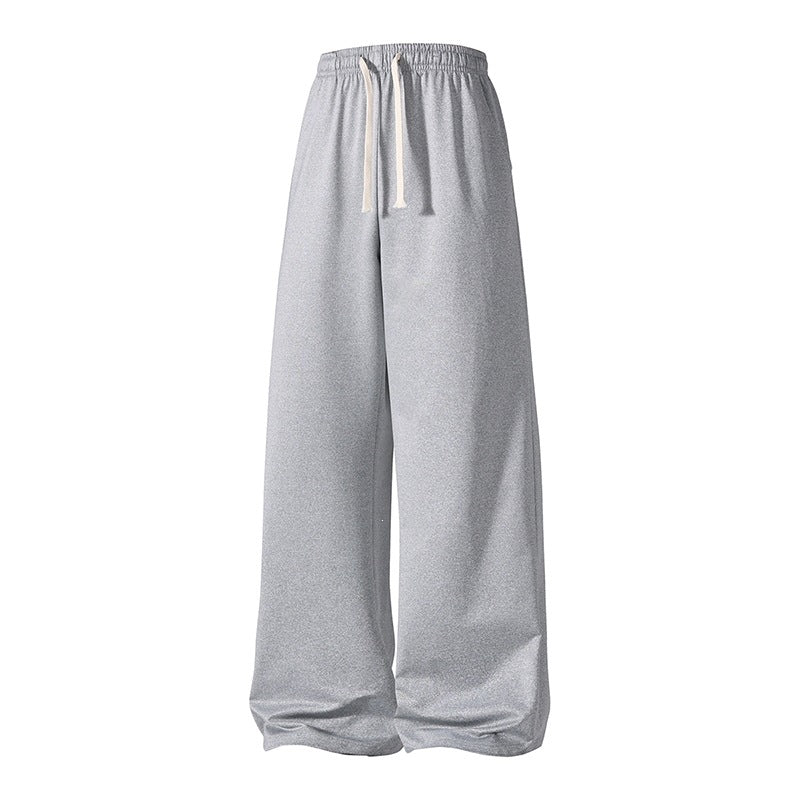 Damen Weite Palazzo-Hose mit elastischem Tunnelzugbund und fließender Satinoptik Nord Taschen