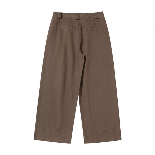 Damen Weite Highwaist-Culottehose mit Utility-Taschen und legerer Cropped-Silhouette Nord Taschen