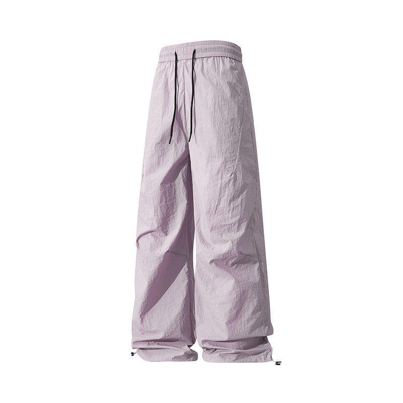 Unisex Weite technische Nylon-Hose mit Kordelzug und verstellbarem Saum Nord Taschen