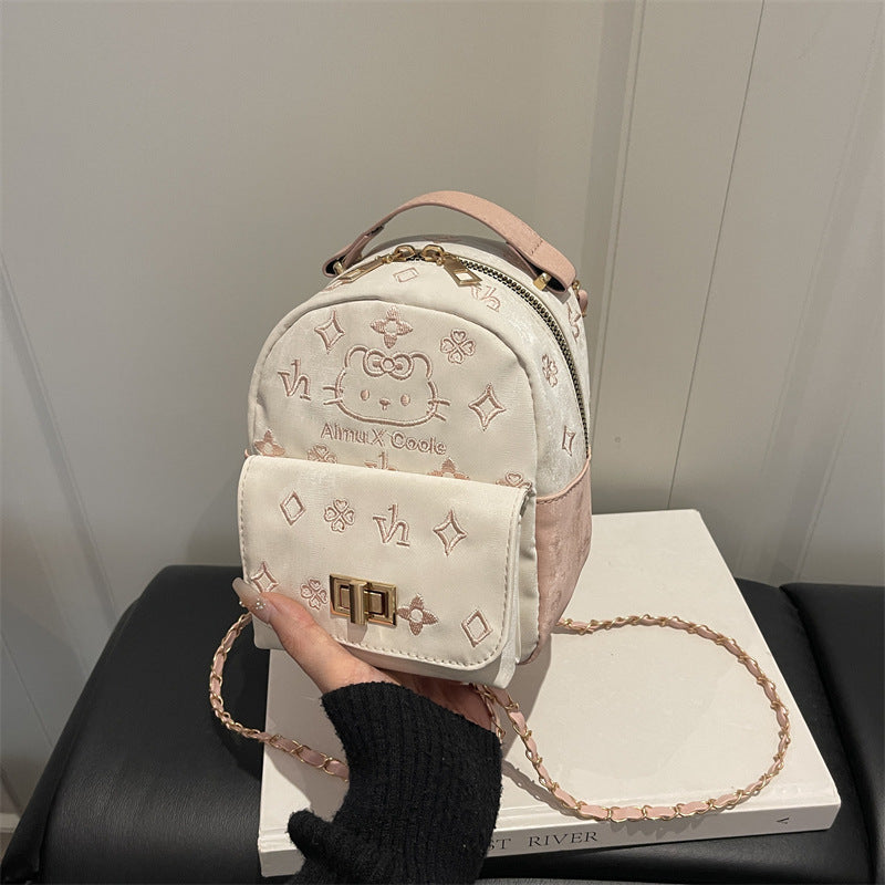 Damen Mini-Rucksackhandtasche mit verspieltem Design Nord Taschen