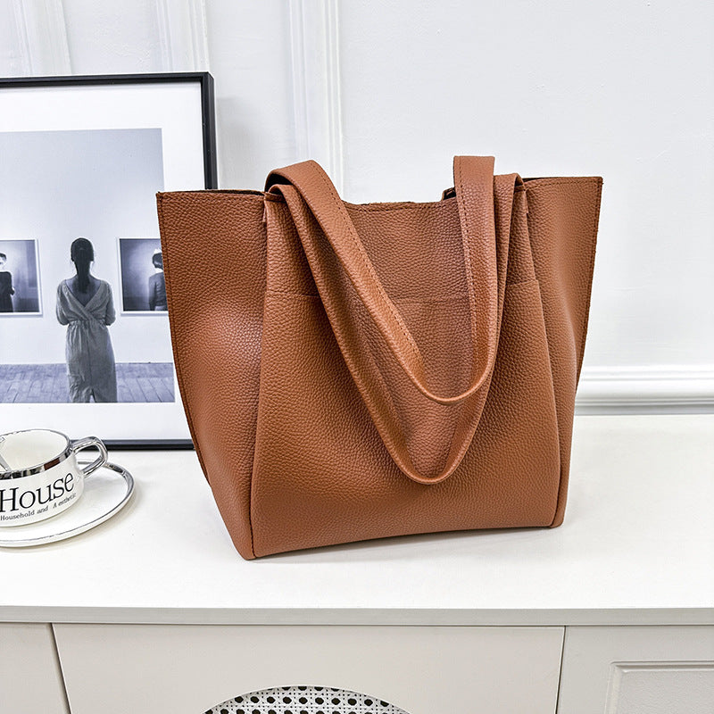 Damen elegante Tragetasche mit strukturiertem Kunstleder Nord Taschen