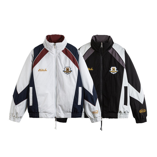 Unisex Retro-Trackjacke im Vintage-Sportstyle mit Stehkragen und Logostick Nord Taschen